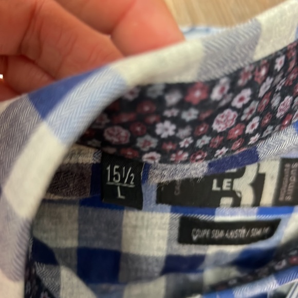 3 men’s shirts - Le 31 by Simons - 15.5 / 39L - Picture 8 of 9